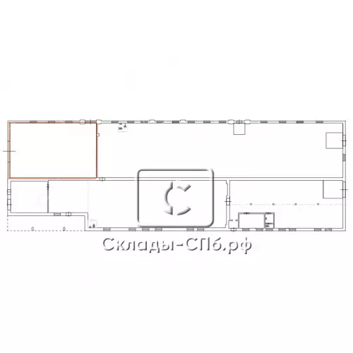 Аренда склада 213 кв.метров, 1 этаж